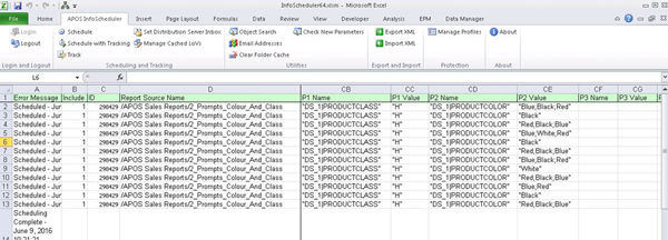 SAP BusinessObjects Analysis for Office - Advanced Scheduling, Distribution