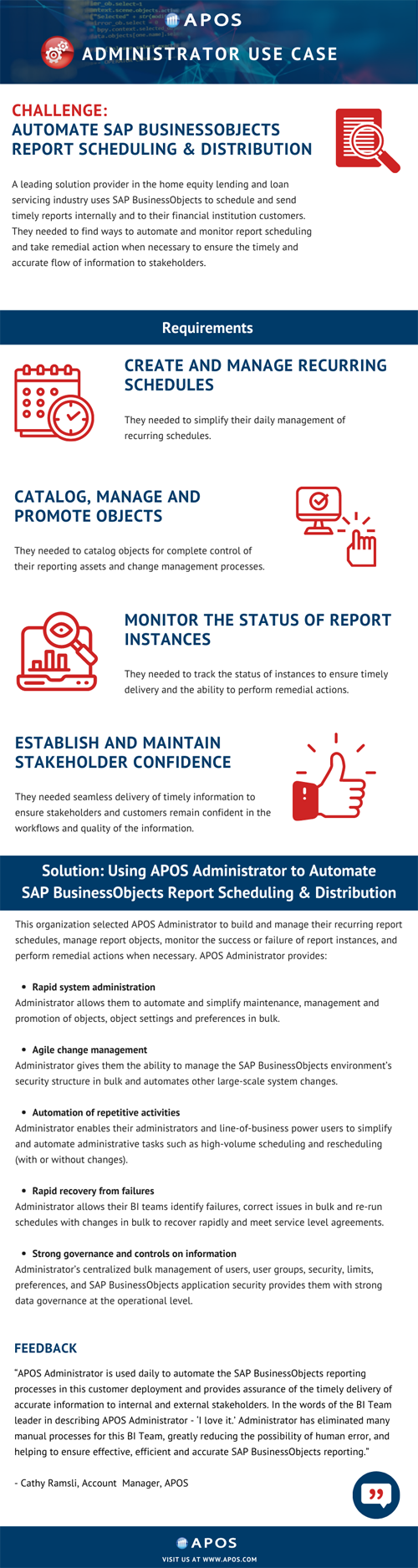 APOS Administrator Use Case - Financial Technology