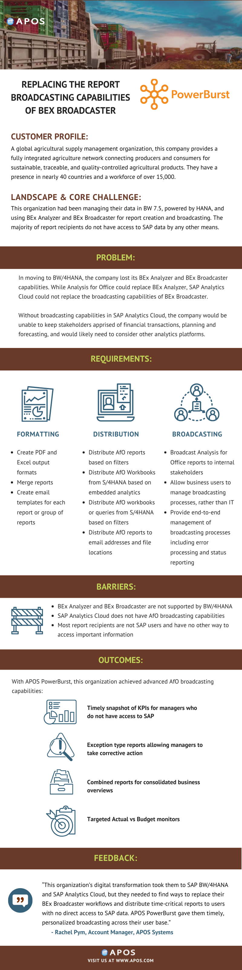 Agricultural Logistics