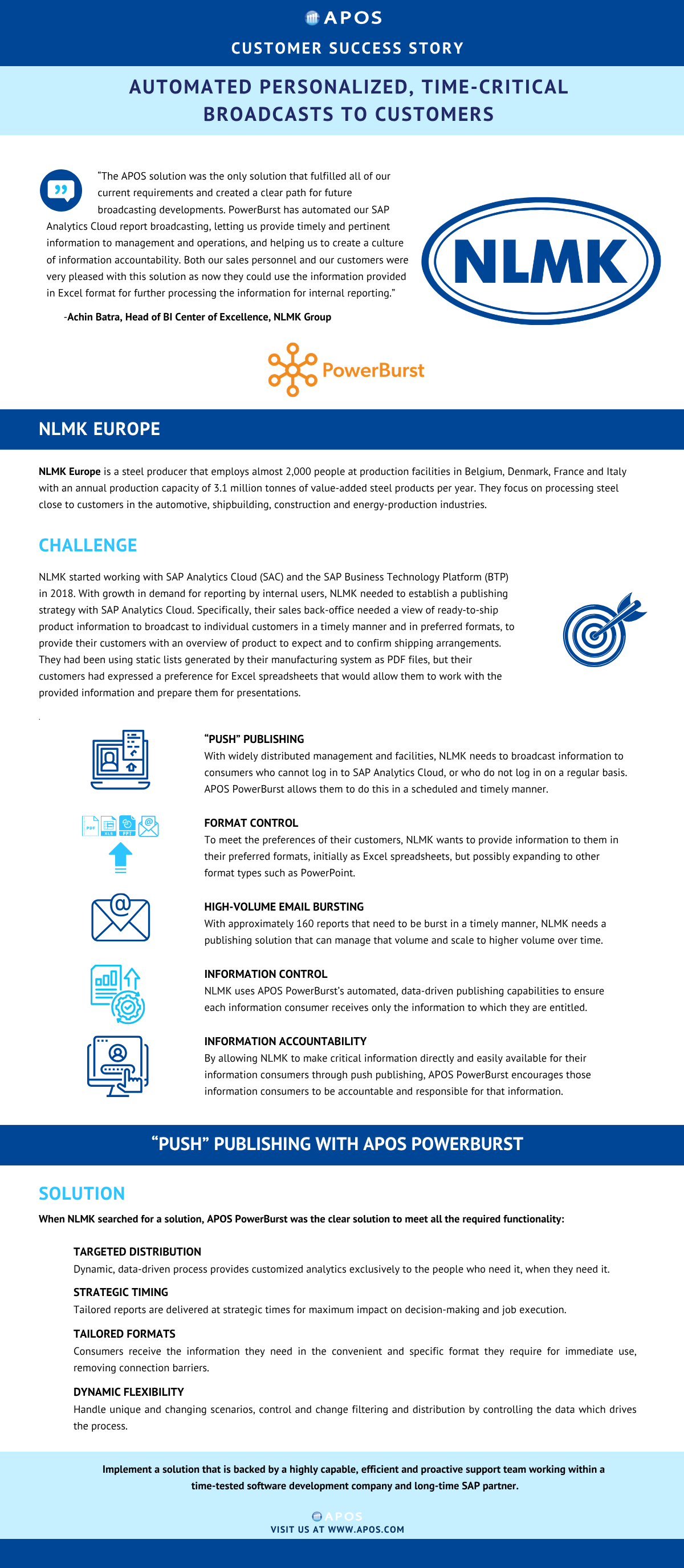APOS Customer Success - NLMK Europe