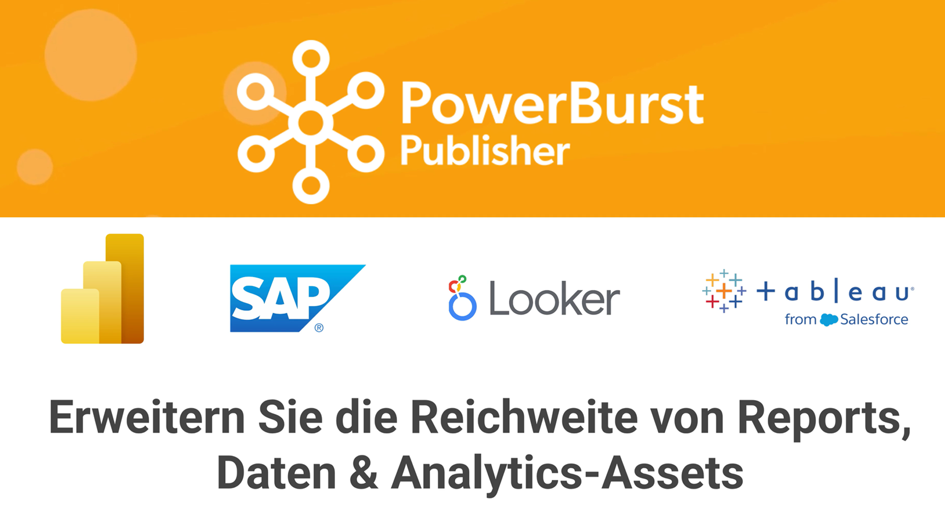 Automated bursting and delivery of reports, data, and analytic assets with APOS PowerBurst