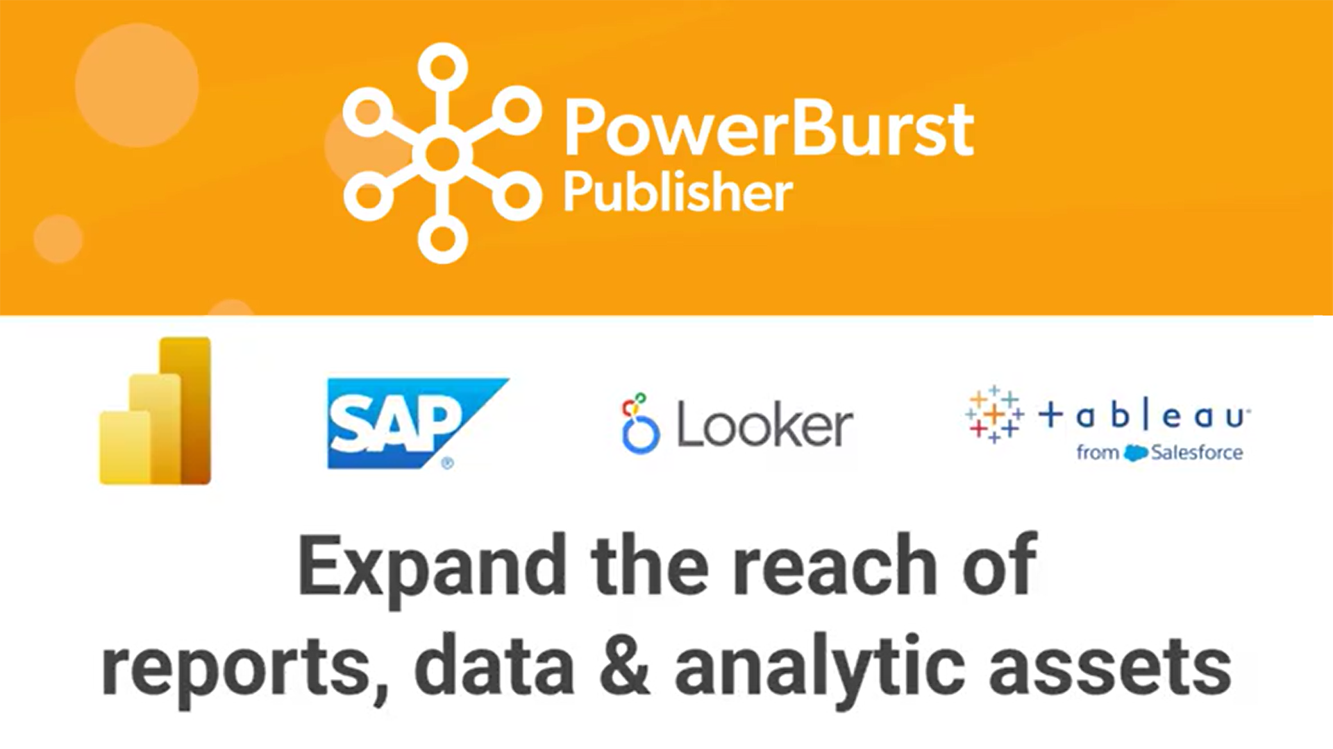 Automated bursting and delivery of reports, data, and analytic assets with APOS PowerBurst